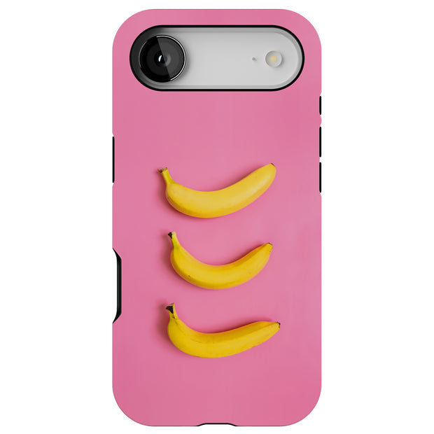 Three Bananas Tough Cases For Apple iPhone (17, 16, 15, 14, 13, 12, 11, X, SE, 8, 7/ Air, Plus, Pro, Max, Mini, XR, XS), Print in USA