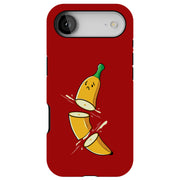 Cartoon Banana Tough Cases For Apple iPhone (17, 16, 15, 14, 13, 12, 11, X, SE, 8, 7/ Air, Plus, Pro, Max, Mini, XR, XS), Print in USA