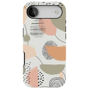 Abstract Modern Tough Cases For Apple iPhone (17, 16, 15, 14, 13, 12, 11, X, SE, 8, 7/ Air, Plus, Pro, Max, Mini, XR, XS), Print in USA
