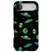 Space Alien Tough Cases For Apple iPhone (17, 16, 15, 14, 13, 12, 11, X, SE, 8, 7/ Air, Plus, Pro, Max, Mini, XR, XS), Print in USA