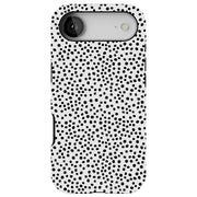 Polka Dot Blk2 Tough Cases For Apple iPhone (17, 16, 15, 14, 13, 12, 11, X, SE, 8, 7/ Air, Plus, Pro, Max, Mini, XR, XS), Print in USA