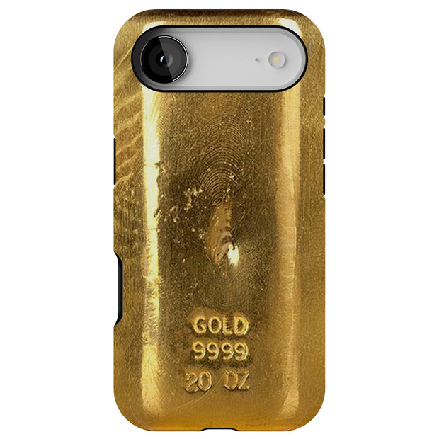 Gold Bar 3 Tough Cases For Apple iPhone (17, 16, 15, 14, 13, 12, 11, X, SE, 8, 7/ Air, Plus, Pro, Max, Mini, XR, XS), Print in USA