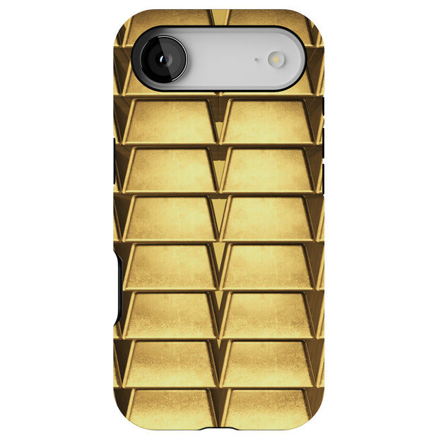 Gold Bar 4 Tough Cases For Apple iPhone (17, 16, 15, 14, 13, 12, 11, X, SE, 8, 7/ Air, Plus, Pro, Max, Mini, XR, XS), Print in USA