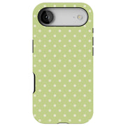 Yellow Dot Tough Cases For Apple iPhone (17, 16, 15, 14, 13, 12, 11, X, SE, 8, 7/ Air, Plus, Pro, Max, Mini, XR, XS), Print in USA