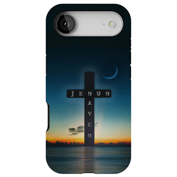 Jesus Saves 2 Tough Cases For Apple iPhone (17, 16, 15, 14, 13, 12, 11, X, SE, 8, 7/ Air, Plus, Pro, Max, Mini, XR, XS), Print in USA