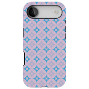 Blue X Circle Tough Cases For Apple iPhone (17, 16, 15, 14, 13, 12, 11, X, SE, 8, 7/ Air, Plus, Pro, Max, Mini, XR, XS), Print in USA