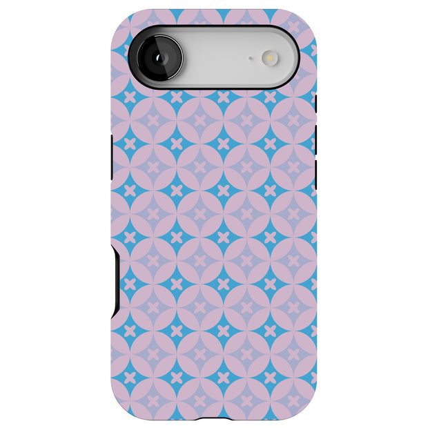 Blue X Circle Tough Cases For Apple iPhone (17, 16, 15, 14, 13, 12, 11, X, SE, 8, 7/ Air, Plus, Pro, Max, Mini, XR, XS), Print in USA