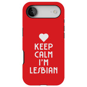 Keep Calm LGBT Tough Cases For Apple iPhone (17, 16, 15, 14, 13, 12, 11, X, SE, 8, 7/ Air, Plus, Pro, Max, Mini, XR, XS), Print in USA