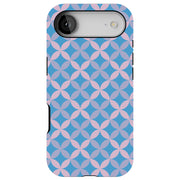 Petals Blue Tough Cases For Apple iPhone (17, 16, 15, 14, 13, 12, 11, X, SE, 8, 7/ Air, Plus, Pro, Max, Mini, XR, XS), Print in USA