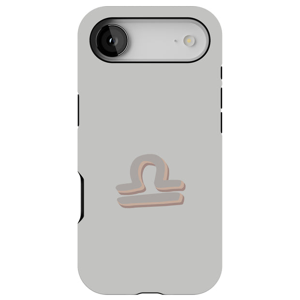 Libra Zodiac Tough Cases For Apple iPhone (17, 16, 15, 14, 13, 12, 11, X, SE, 8, 7/ Air, Plus, Pro, Max, Mini, XR, XS), Print in USA