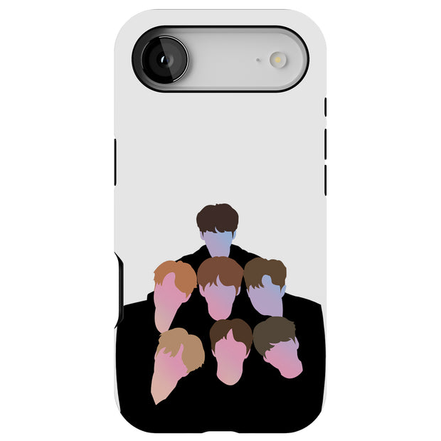 BTS KPOP 8 Tough Cases For Apple iPhone (17, 16, 15, 14, 13, 12, 11, X, SE, 8, 7/ Air, Plus, Pro, Max, Mini, XR, XS), Print in USA