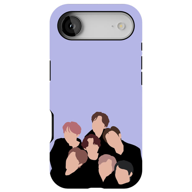BTS KPOP 9 Tough Cases For Apple iPhone (17, 16, 15, 14, 13, 12, 11, X, SE, 8, 7/ Air, Plus, Pro, Max, Mini, XR, XS), Print in USA