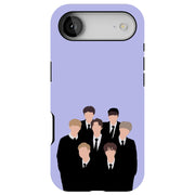 BTS KPOP 10 Tough Cases For Apple iPhone (17, 16, 15, 14, 13, 12, 11, X, SE, 8, 7/ Air, Plus, Pro, Max, Mini, XR, XS), Print in USA