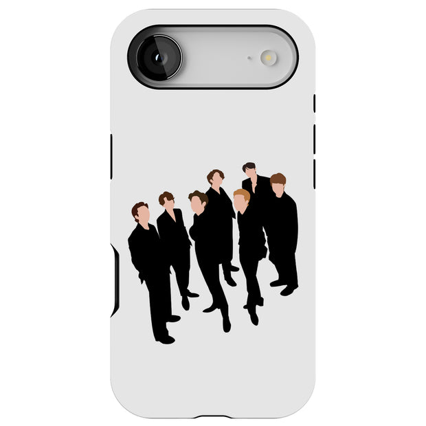 BTS Bangtan 12 Tough Cases For Apple iPhone (17, 16, 15, 14, 13, 12, 11, X, SE, 8, 7/ Air, Plus, Pro, Max, Mini, XR, XS), Print in USA