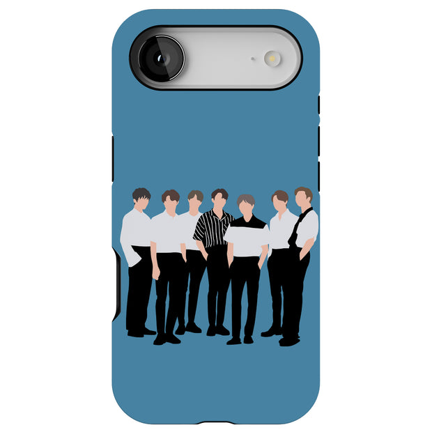BTS Bangtan 13 Tough Cases For Apple iPhone (17, 16, 15, 14, 13, 12, 11, X, SE, 8, 7/ Air, Plus, Pro, Max, Mini, XR, XS), Print in USA