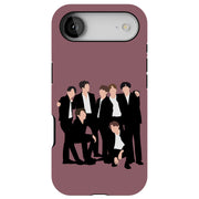 BTS Bangtan 15 Tough Cases For Apple iPhone (17, 16, 15, 14, 13, 12, 11, X, SE, 8, 7/ Air, Plus, Pro, Max, Mini, XR, XS), Print in USA