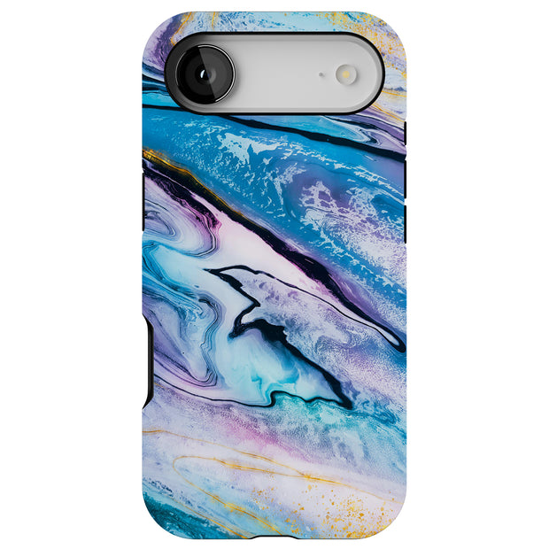 Opal Marble 15 Tough Cases For Apple iPhone (17, 16, 15, 14, 13, 12, 11, X, SE, 8, 7/ Air, Plus, Pro, Max, Mini, XR, XS), Print in USA
