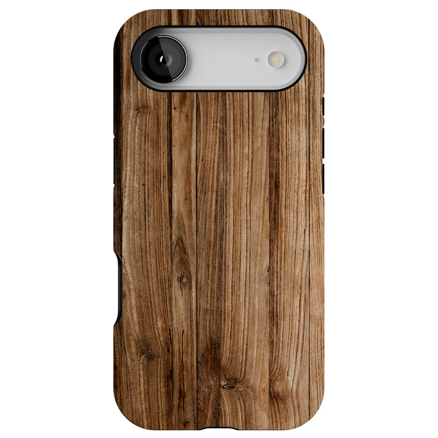 Wood 19 Tough Cases For Apple iPhone (17, 16, 15, 14, 13, 12, 11, X, SE, 8, 7/ Air, Plus, Pro, Max, Mini, XR, XS), Print in USA