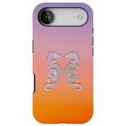 Dragon Pair Tough Cases For Apple iPhone (17, 16, 15, 14, 13, 12, 11, X, SE, 8, 7/ Air, Plus, Pro, Max, Mini, XR, XS), Print in USA