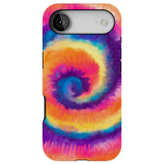 Tie Dye Circle Tough Cases For Apple iPhone (17, 16, 15, 14, 13, 12, 11, X, SE, 8, 7/ Air, Plus, Pro, Max, Mini, XR, XS), Print in USA
