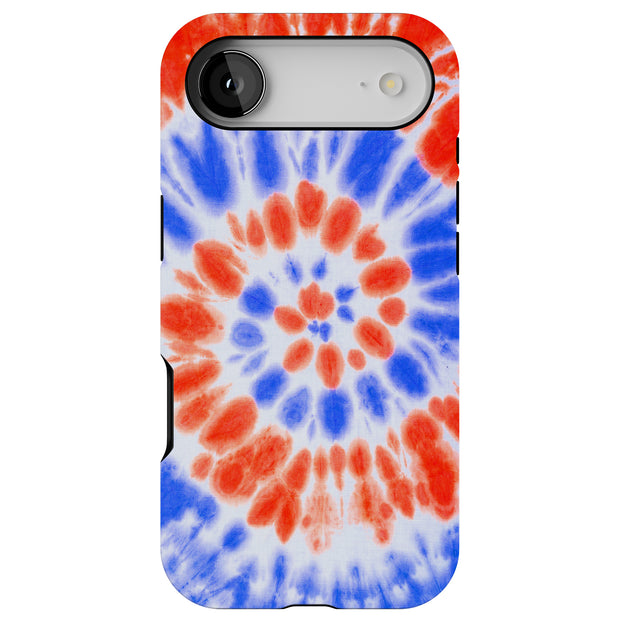 Tie Dye Swirl Tough Cases For Apple iPhone (17, 16, 15, 14, 13, 12, 11, X, SE, 8, 7/ Air, Plus, Pro, Max, Mini, XR, XS), Print in USA