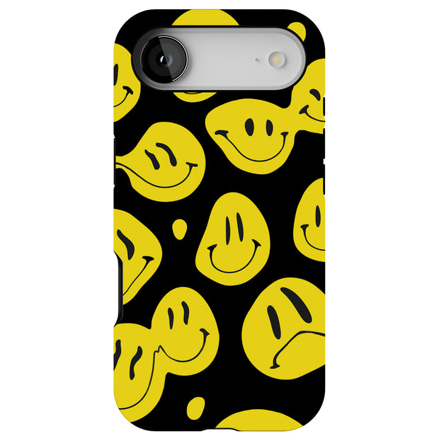 Smiley Face Tough Cases For Apple iPhone (17, 16, 15, 14, 13, 12, 11, X, SE, 8, 7/ Air, Plus, Pro, Max, Mini, XR, XS), Print in USA