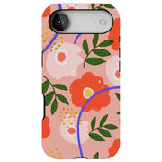 Flower Design Tough Cases For Apple iPhone (17, 16, 15, 14, 13, 12, 11, X, SE, 8, 7/ Air, Plus, Pro, Max, Mini, XR, XS), Print in USA