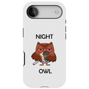 Night Owl  Tough Cases For Apple iPhone (17, 16, 15, 14, 13, 12, 11, X, SE, 8, 7/ Air, Plus, Pro, Max, Mini, XR, XS), Print in USA