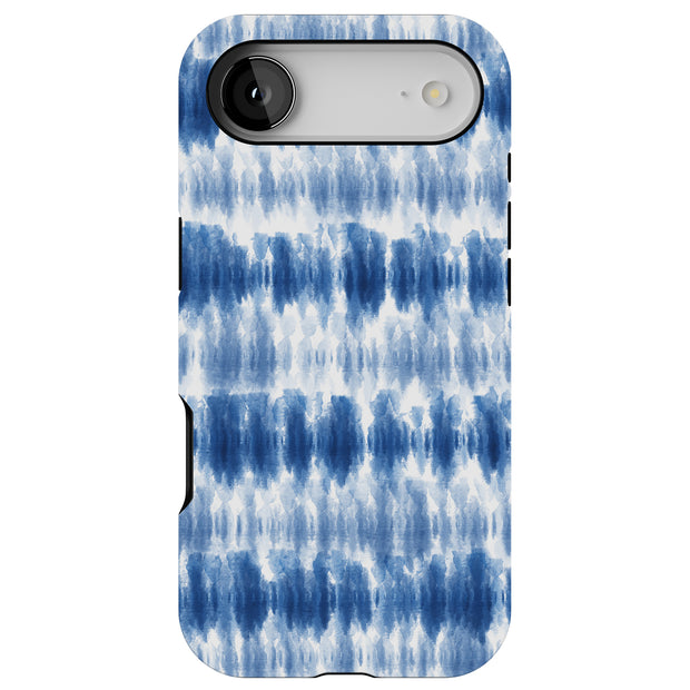 Blue Watercolor Tough Cases For Apple iPhone (17, 16, 15, 14, 13, 12, 11, X, SE, 8, 7/ Air, Plus, Pro, Max, Mini, XR, XS), Print in USA
