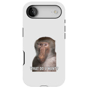 Meme Monkey 4 Tough Cases For Apple iPhone (17, 16, 15, 14, 13, 12, 11, X, SE, 8, 7/ Air, Plus, Pro, Max, Mini, XR, XS), Print in USA