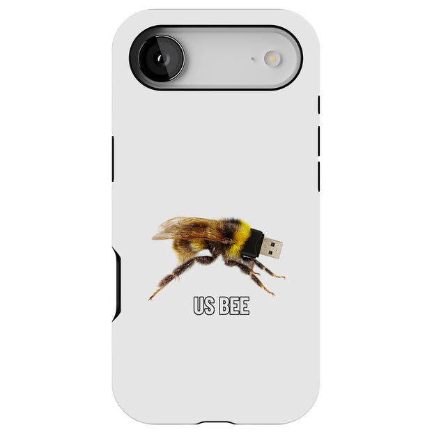 US BEE Meme Tough Cases For Apple iPhone (17, 16, 15, 14, 13, 12, 11, X, SE, 8, 7/ Air, Plus, Pro, Max, Mini, XR, XS), Print in USA