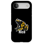 Meme Nice Frog Tough Cases For Apple iPhone (17, 16, 15, 14, 13, 12, 11, X, SE, 8, 7/ Air, Plus, Pro, Max, Mini, XR, XS), Print in USA