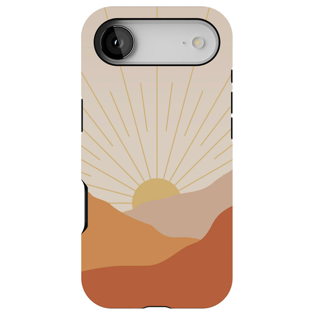 Sunset Pattern Tough Cases For Apple iPhone (17, 16, 15, 14, 13, 12, 11, X, SE, 8, 7/ Air, Plus, Pro, Max, Mini, XR, XS), Print in USA