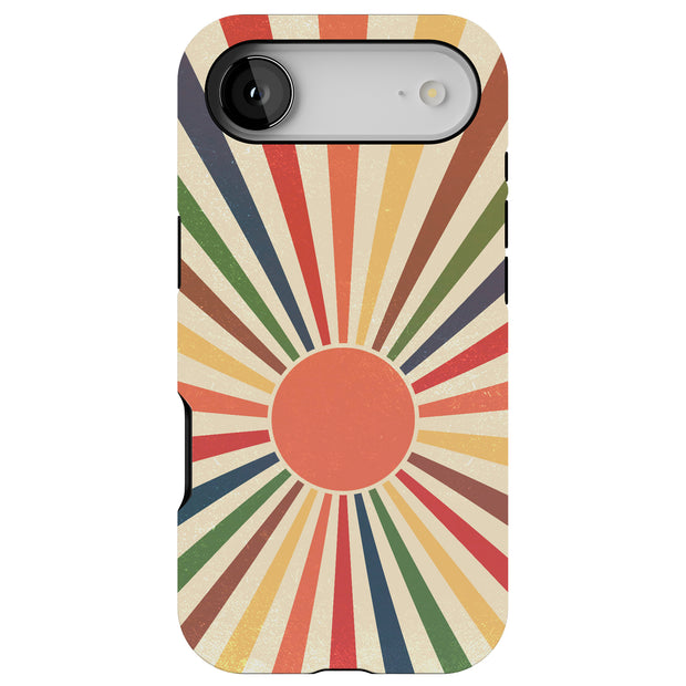 Vintage Sun Tough Cases For Apple iPhone (17, 16, 15, 14, 13, 12, 11, X, SE, 8, 7/ Air, Plus, Pro, Max, Mini, XR, XS), Print in USA