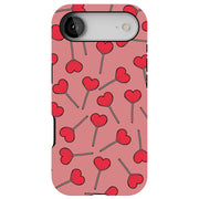 Lollypop Hearts Tough Cases For Apple iPhone (17, 16, 15, 14, 13, 12, 11, X, SE, 8, 7/ Air, Plus, Pro, Max, Mini, XR, XS), Print in USA