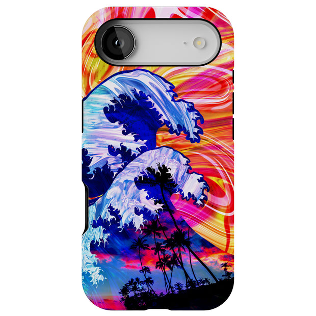 Summer Wave Tough Cases For Apple iPhone (17, 16, 15, 14, 13, 12, 11, X, SE, 8, 7/ Air, Plus, Pro, Max, Mini, XR, XS), Print in USA