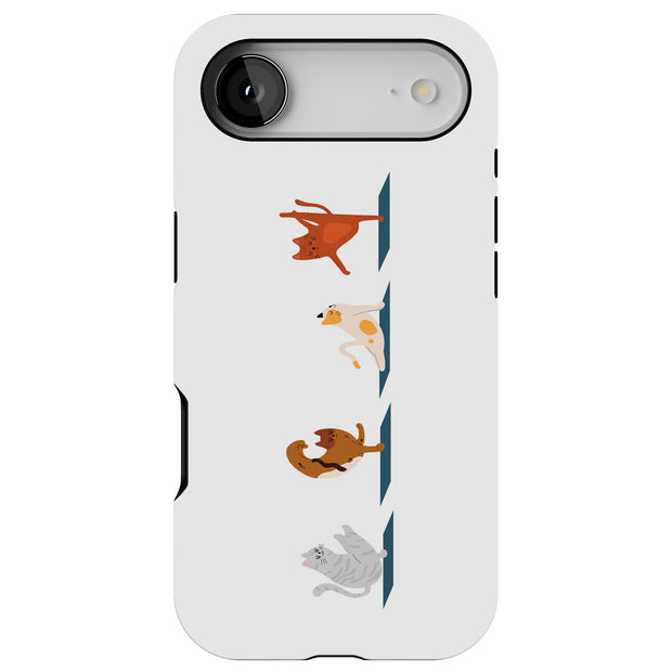 Cat Do Yoga Tough Cases For Apple iPhone (17, 16, 15, 14, 13, 12, 11, X, SE, 8, 7/ Air, Plus, Pro, Max, Mini, XR, XS), Print in USA