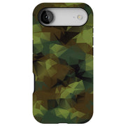 Camo Triangular Tough Cases For Apple iPhone (17, 16, 15, 14, 13, 12, 11, X, SE, 8, 7/ Air, Plus, Pro, Max, Mini, XR, XS), Print in USA