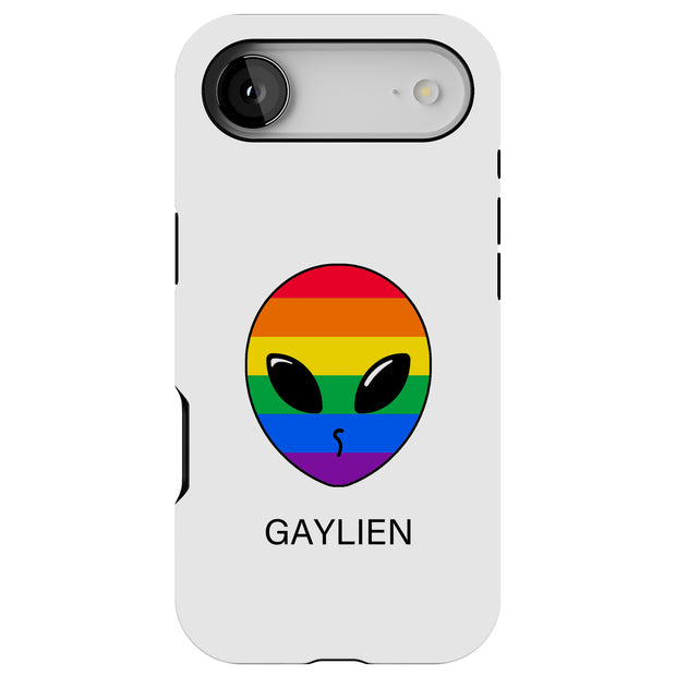 Rainbow Gaylien Tough Cases For Apple iPhone (17, 16, 15, 14, 13, 12, 11, X, SE, 8, 7/ Air, Plus, Pro, Max, Mini, XR, XS), Print in USA