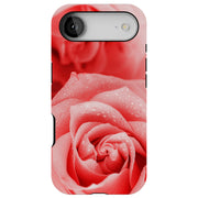Pink Roses Tough Cases For Apple iPhone (17, 16, 15, 14, 13, 12, 11, X, SE, 8, 7/ Air, Plus, Pro, Max, Mini, XR, XS), Print in USA