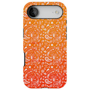 Orange Bandana Tough Cases For Apple iPhone (17, 16, 15, 14, 13, 12, 11, X, SE, 8, 7/ Air, Plus, Pro, Max, Mini, XR, XS), Print in USA