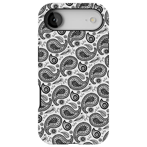 Black Bandana Tough Cases For Apple iPhone (17, 16, 15, 14, 13, 12, 11, X, SE, 8, 7/ Air, Plus, Pro, Max, Mini, XR, XS), Print in USA