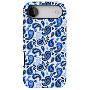 Blue Bandana Tough Cases For Apple iPhone (17, 16, 15, 14, 13, 12, 11, X, SE, 8, 7/ Air, Plus, Pro, Max, Mini, XR, XS), Print in USA