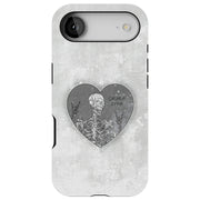 Skeleton Love Tough Cases For Apple iPhone (17, 16, 15, 14, 13, 12, 11, X, SE, 8, 7/ Air, Plus, Pro, Max, Mini, XR, XS), Print in USA