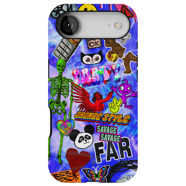 Grunge Style 1 Tough Cases For Apple iPhone (17, 16, 15, 14, 13, 12, 11, X, SE, 8, 7/ Air, Plus, Pro, Max, Mini, XR, XS), Print in USA