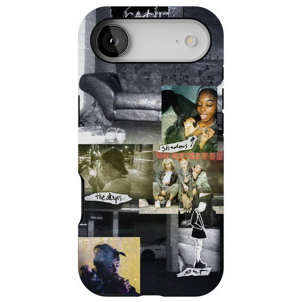Grunge Collage1 Tough Cases For Apple iPhone (17, 16, 15, 14, 13, 12, 11, X, SE, 8, 7/ Air, Plus, Pro, Max, Mini, XR, XS), Print in USA