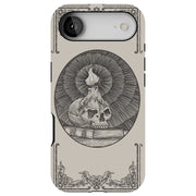Skull Art Black Tough Cases For Apple iPhone (17, 16, 15, 14, 13, 12, 11, X, SE, 8, 7/ Air, Plus, Pro, Max, Mini, XR, XS), Print in USA