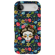 Skull Floral Tough Cases For Apple iPhone (17, 16, 15, 14, 13, 12, 11, X, SE, 8, 7/ Air, Plus, Pro, Max, Mini, XR, XS), Print in USA