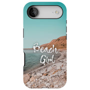 Beach Girl Blue Tough Cases For Apple iPhone (17, 16, 15, 14, 13, 12, 11, X, SE, 8, 7/ Air, Plus, Pro, Max, Mini, XR, XS), Print in USA