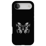 B/W Butterfly Tough Cases For Apple iPhone (17, 16, 15, 14, 13, 12, 11, X, SE, 8, 7/ Air, Plus, Pro, Max, Mini, XR, XS), Print in USA